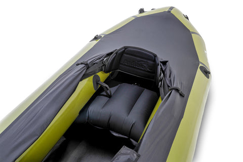 Anfibio Rebel 3KL+ — lang ekspedisjons-packraft med spruttrekk