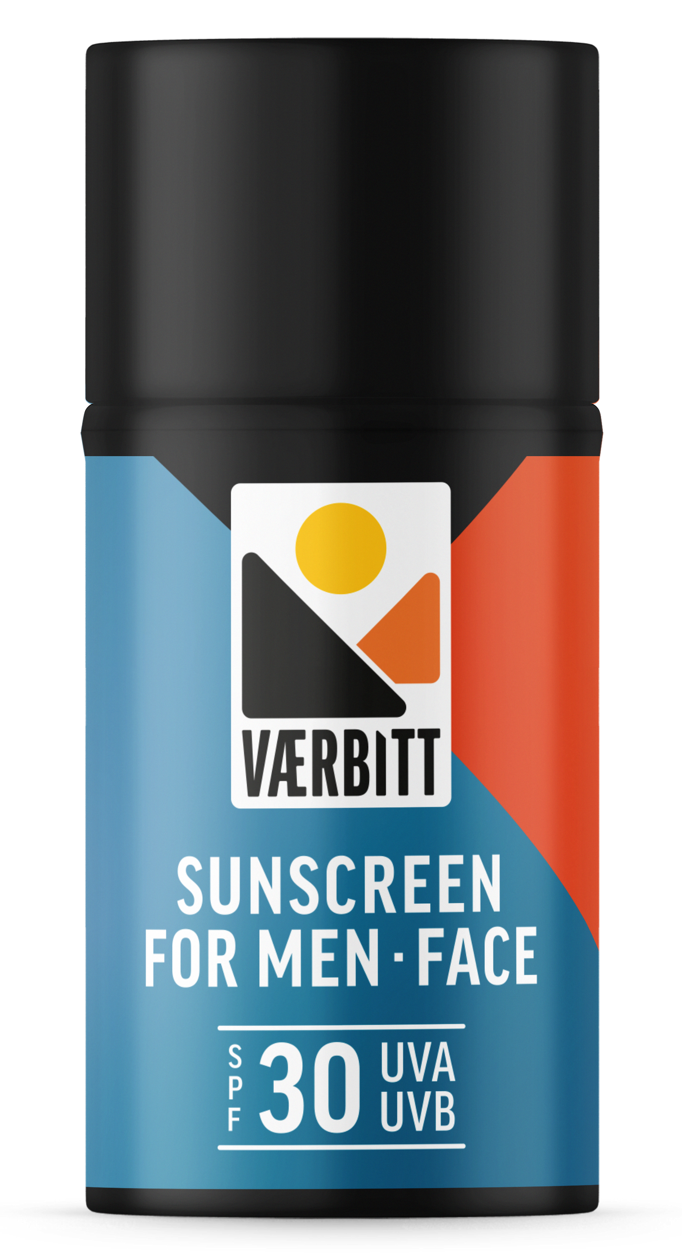 Værbitt Ansiktssolkrem SPF 30 50ml – svanemerket ansiktssolkrem for menn
