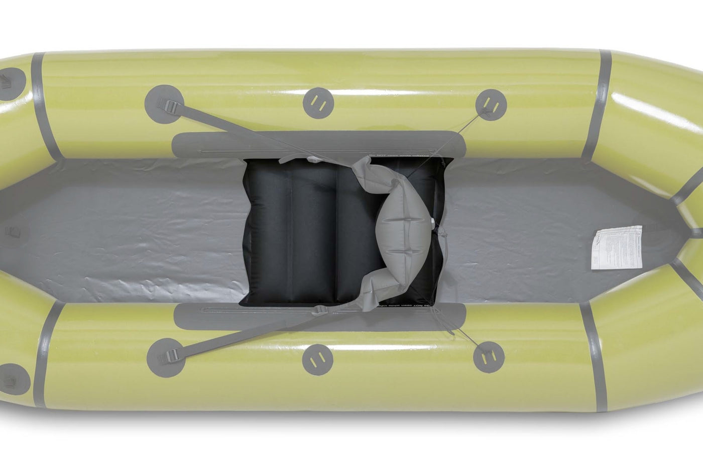 Anfibio BlockSeat — oppblåsbart front-/midtsete for packraft