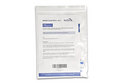 Anfibio ClearPatch — gjennomsiktig strimmel-lapp, detalj