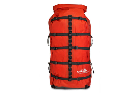 Anfibio FlexCore 70 packraft-sekk i terra-rød