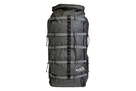 Anfibio FlexCore 70 packraft-sekk i sort