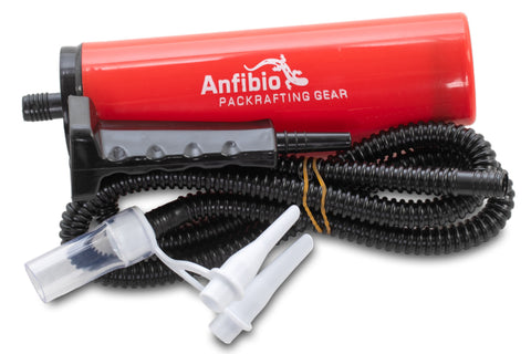 Anfibio HandPump brukt fra packraften