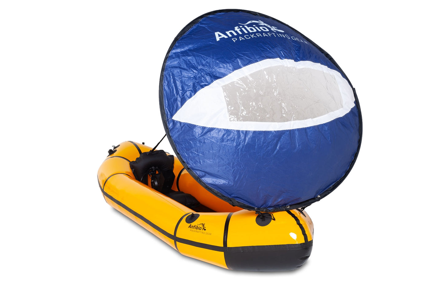 Anfibio PackSail – pop-up seil for packraft