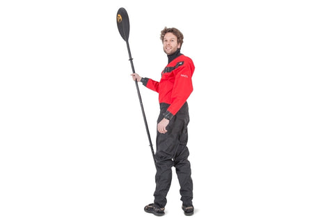 Anfibio Packsuit pustende tørrdrakt for packraft, sett forfra