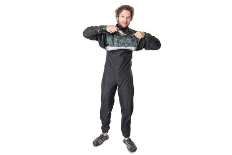 Anfibio Packsuit tørrdrakt, bakside