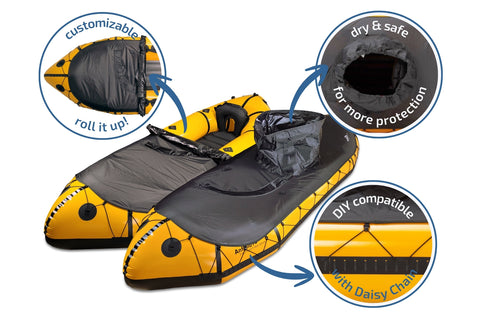 Anfibio UniDeck, spruttrekk for packraft, bilde 4