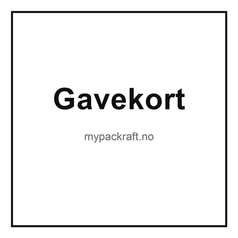 Gavekort fra MyPackraft